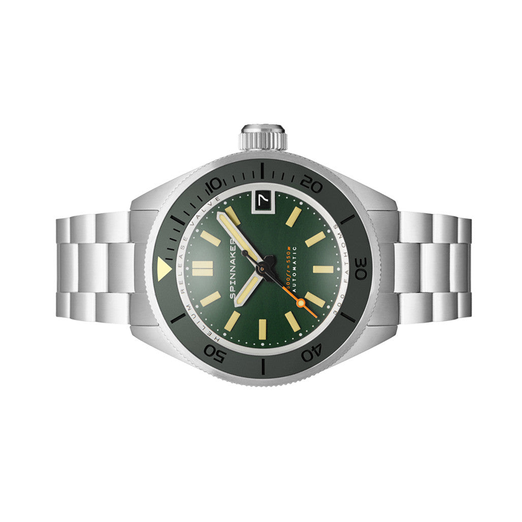 Spinnaker Piccard Automatic Dive Watch with Hunter Green Dial #SP