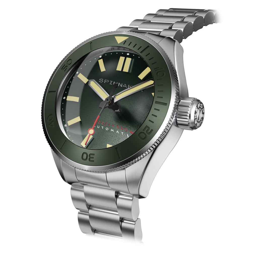 Spinnaker Piccard Automatic Dive Watch with Hunter Green Dial #SP