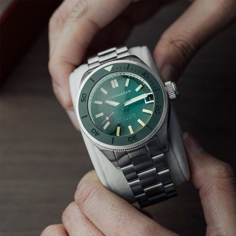 Spinnaker Piccard Automatic Dive Watch with Hunter Green Dial #SP-5098-11