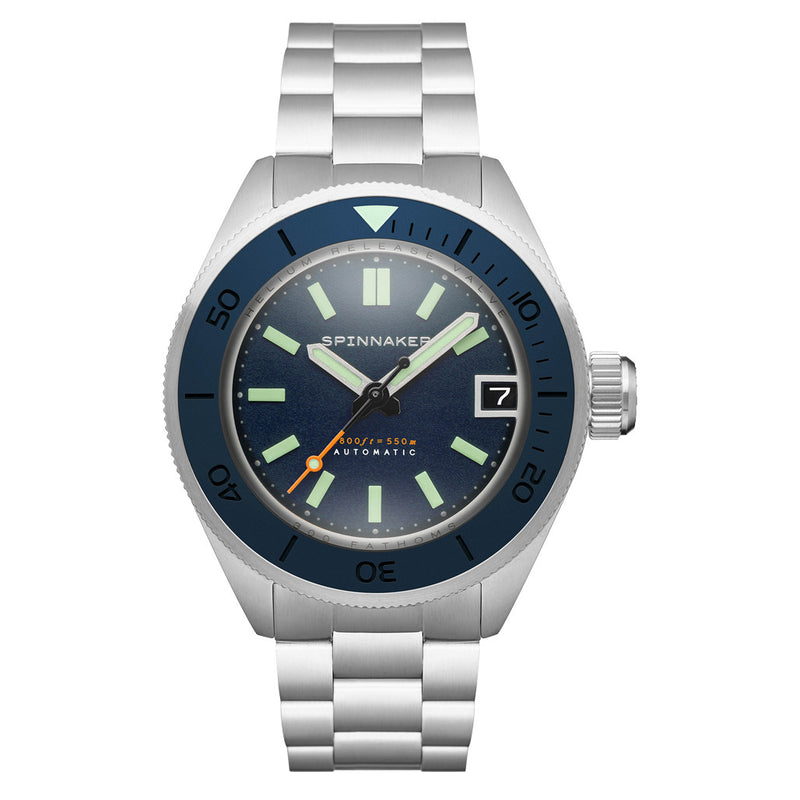 Spinnaker Piccard Automatic Dive Watch with Dark Cerulean Dial #SP-5098-22
