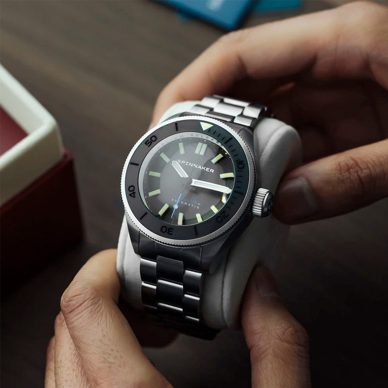 Spinnaker Piccard Automatic Dive Watch with Volcano Black Dial #SP-5098-33