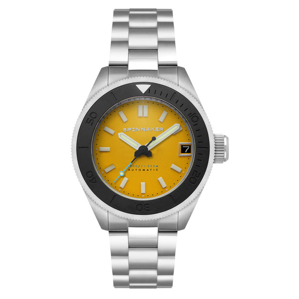 Spinnaker Piccard Automatic Dive Watch with Lemon Yellow Dial #SP-5098-44