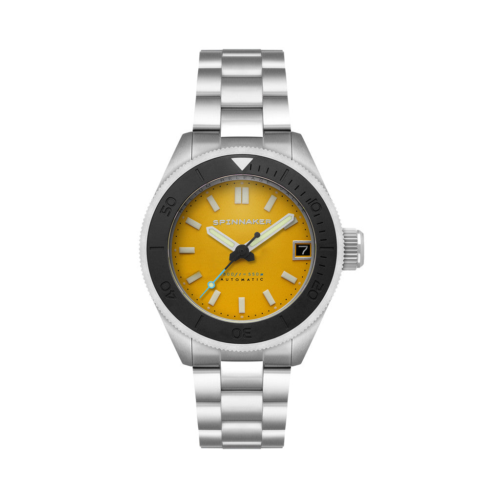 Spinnaker Piccard Automatic Dive Watch with Lemon Yellow Dial #SP