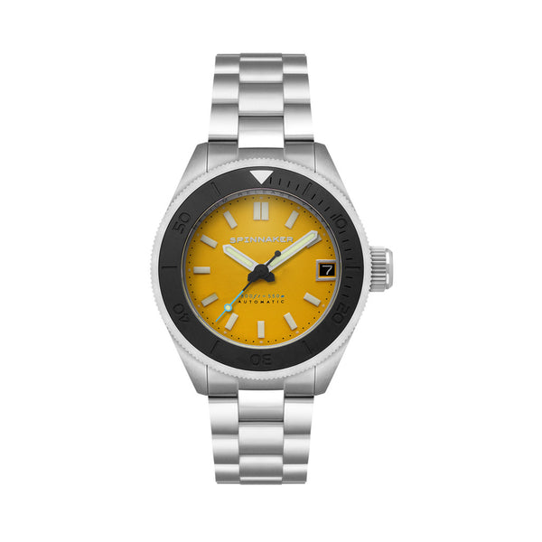 Spinnaker Piccard Automatic Dive Watch with Lemon Yellow Dial #SP-5098-44