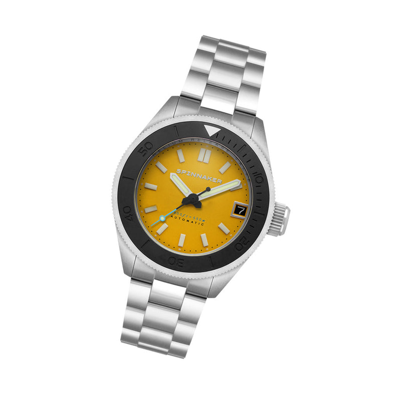 Spinnaker Piccard Automatic Dive Watch with Lemon Yellow Dial #SP-5098-44