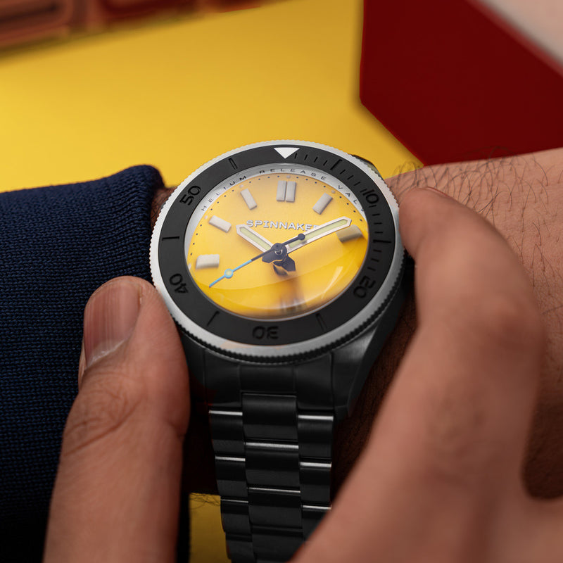 Spinnaker Piccard Automatic Dive Watch with Lemon Yellow Dial #SP-5098-44