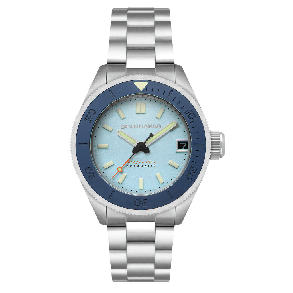 Spinnaker Piccard Automatic Dive Watch with Ice Blue Dial #SP-5098