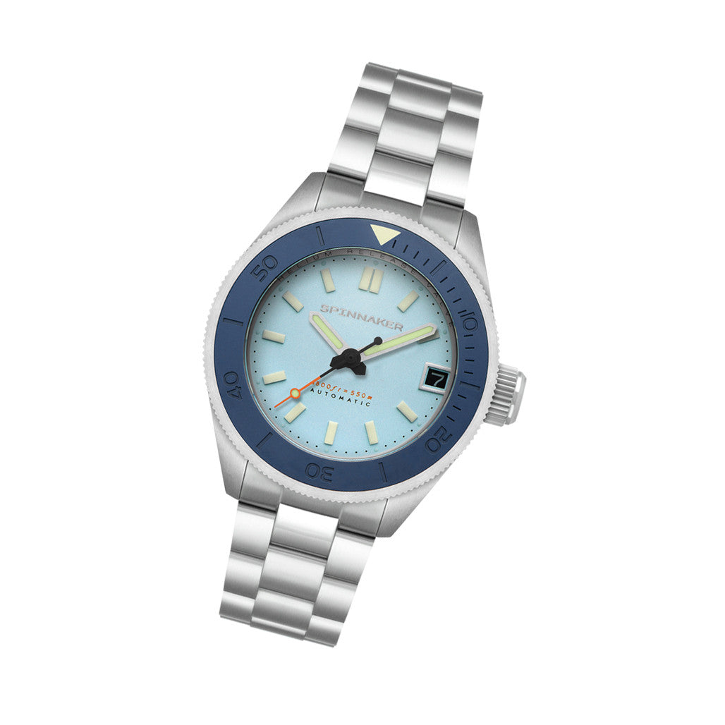 Spinnaker Piccard Automatic Dive Watch with Ice Blue Dial #SP-5098
