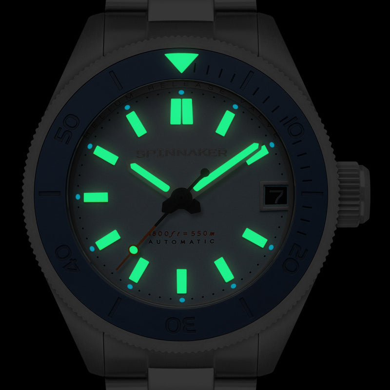 Spinnaker Piccard Automatic Dive Watch with Ice Blue Dial #SP-5098-55
