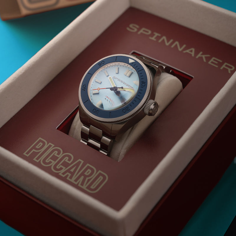 Spinnaker Piccard Automatic Dive Watch with Ice Blue Dial #SP-5098-55