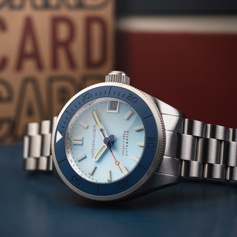 Spinnaker Piccard Automatic Dive Watch with Ice Blue Dial #SP-5098-55