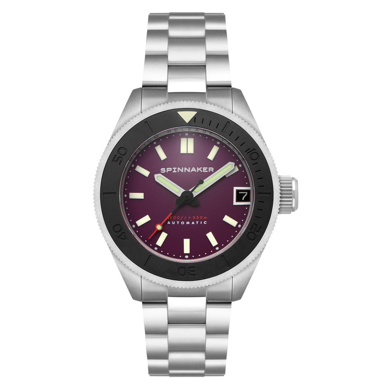 Spinnaker Piccard Automatic Dive Watch with Dark Purple Dial #SP-5098-66