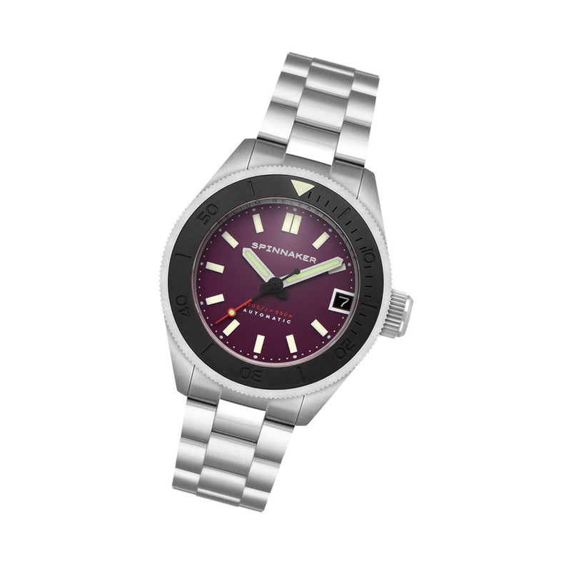 Spinnaker Piccard Automatic Dive Watch with Dark Purple Dial #SP-5098-66