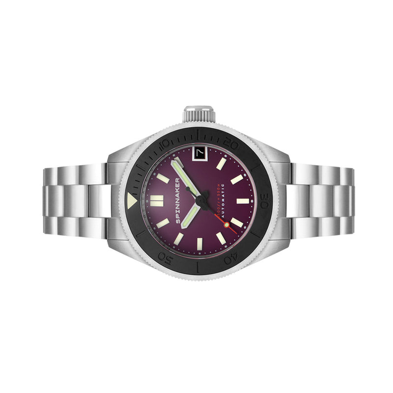 Spinnaker Piccard Automatic Dive Watch with Dark Purple Dial #SP-5098-66