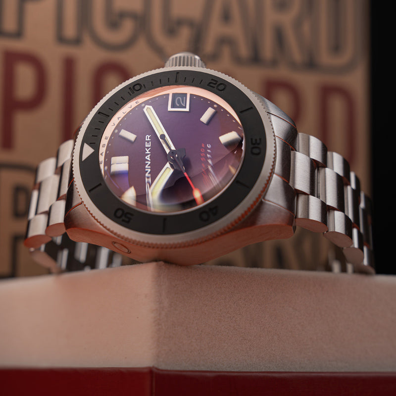 Spinnaker Piccard Automatic Dive Watch with Dark Purple Dial #SP-5098-66