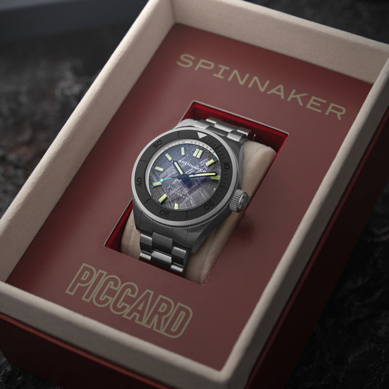 Spinnaker Piccard Automatic Meteorite LE Dive with Space Gray Dial #SP-5098-88