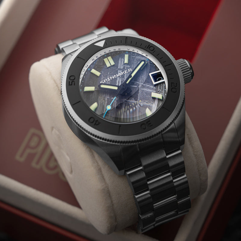 Spinnaker Piccard Automatic Meteorite LE Dive with Space Gray Dial #SP-5098-88