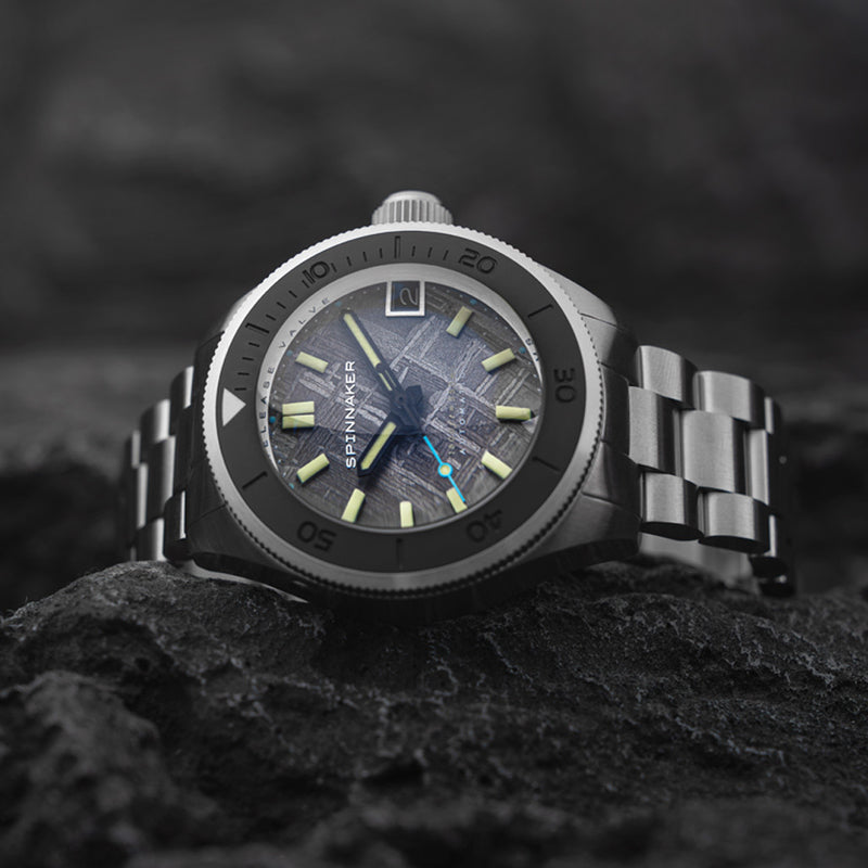 Spinnaker Piccard Automatic Meteorite LE Dive with Space Gray Dial #SP-5098-88