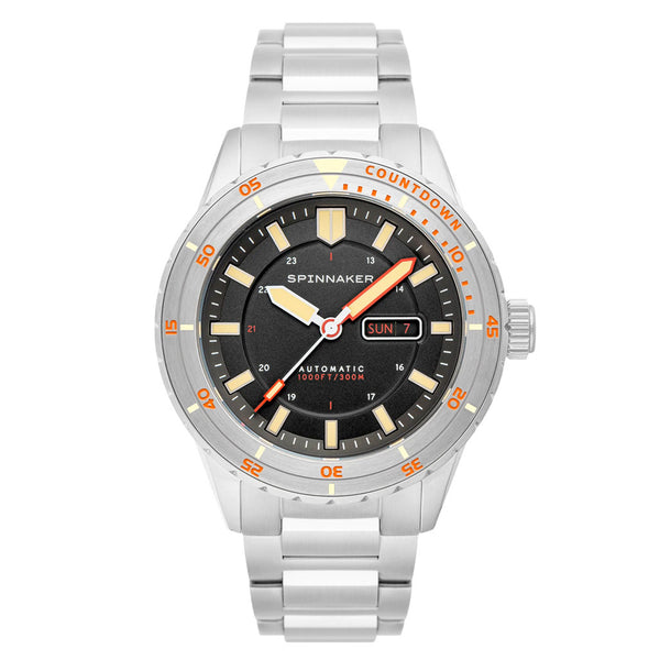 Spinnaker Hass Automatic Dive Watch with Sable Black Dial #SP-5099-11 zoom