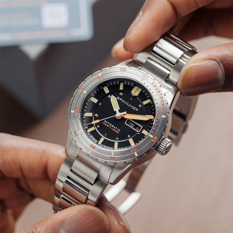 Spinnaker Hass Automatic Dive Watch with Sable Black Dial #SP-5099-11 lifestyle
