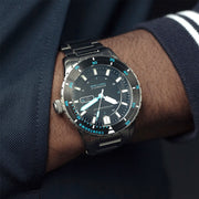 Spinnaker Hass Automatic Dive Watch with Pebble Black Dial #SP-5099-22 wrist