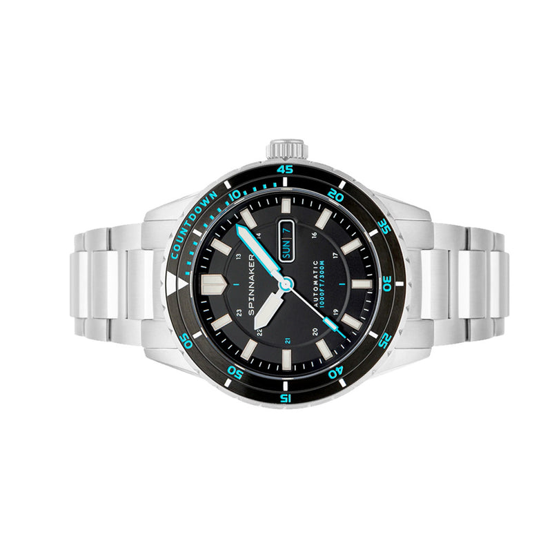 Spinnaker Hass Automatic Dive Watch with Pebble Black Dial #SP-5099-22 side
