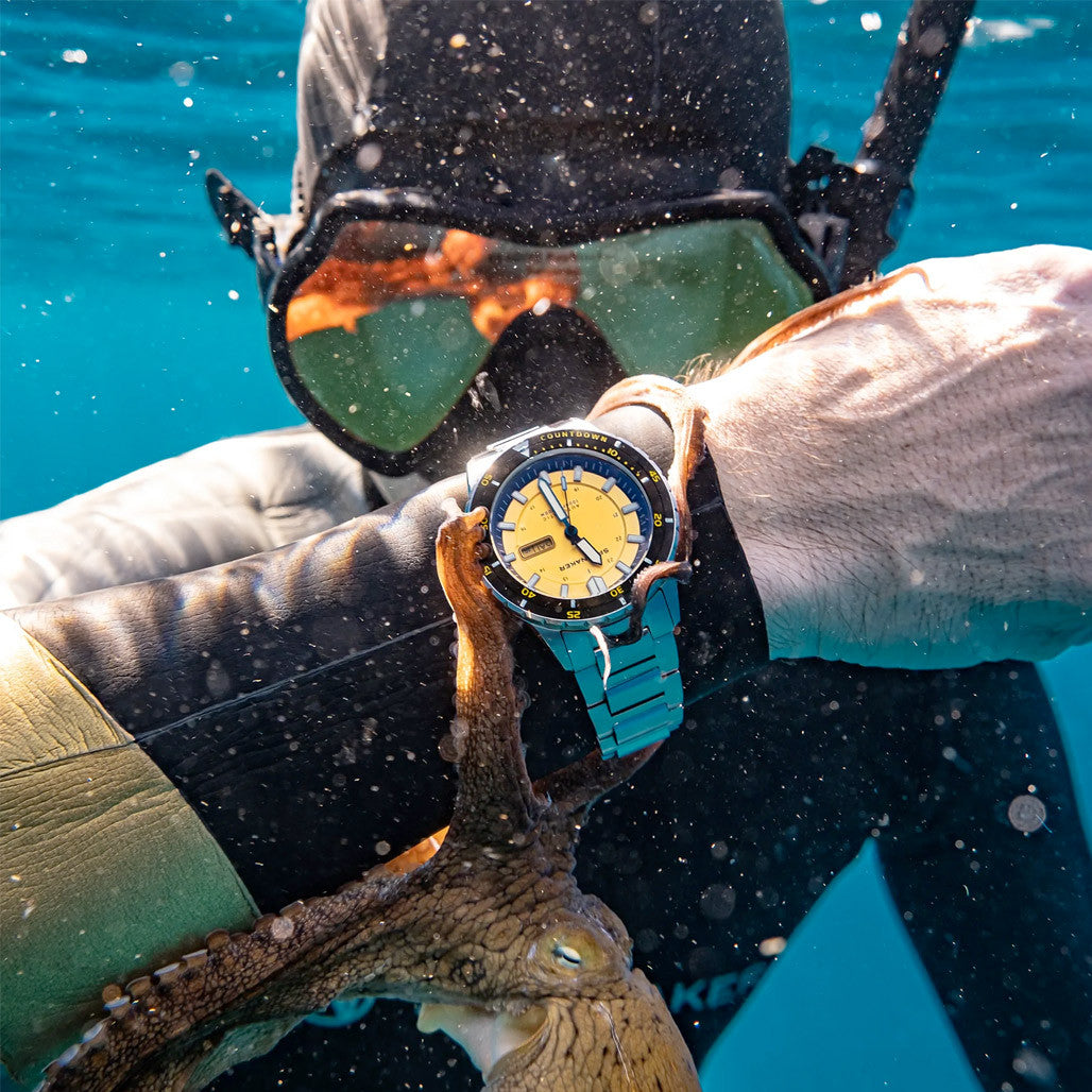 Spinnaker Hass Automatic Dive Watch with Safety Yellow Dial #SP