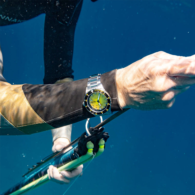 Spinnaker Hass Automatic Dive Watch with Safety Yellow Dial #SP-5099-33 lifestyle