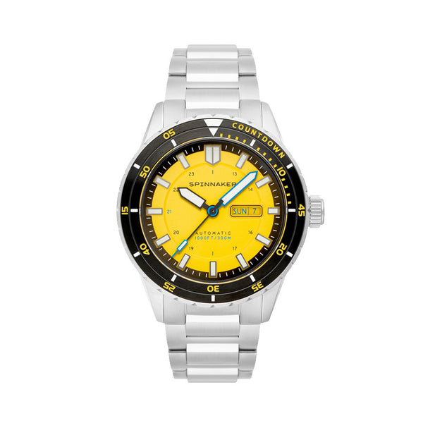 Spinnaker Hass Automatic Dive Watch with Safety Yellow Dial #SP-5099-33