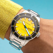Spinnaker Hass Automatic Dive Watch with Safety Yellow Dial #SP-5099-33 wrist