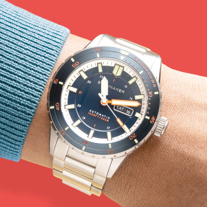 Spinnaker Hass Automatic Dive Watch with Azure Blue Dial #SP-5099-44 wrist