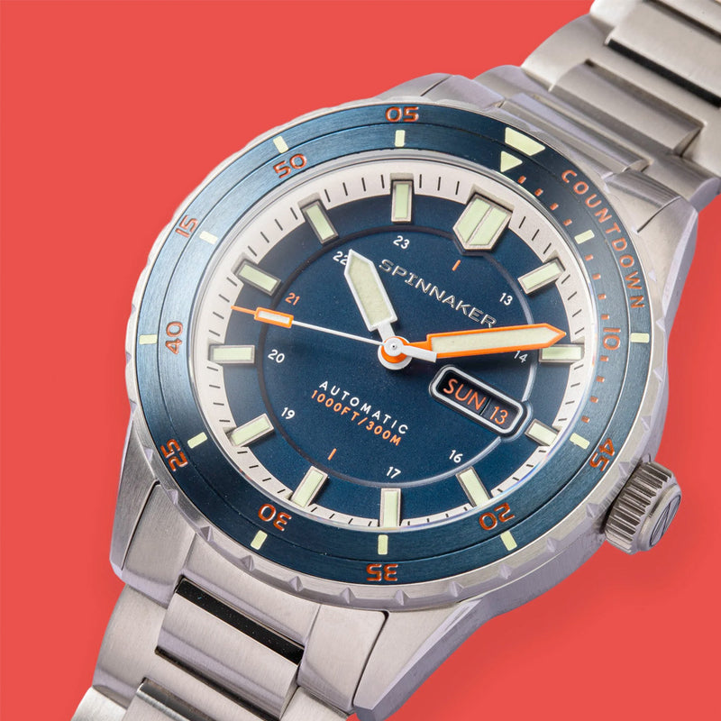 Spinnaker Hass Automatic Dive Watch with Azure Blue Dial #SP-5099-44 lifestyle