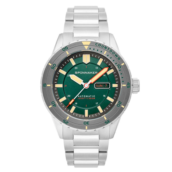 Spinnaker Hass Automatic Dive Watch with Kelp Green Dial #SP-5099