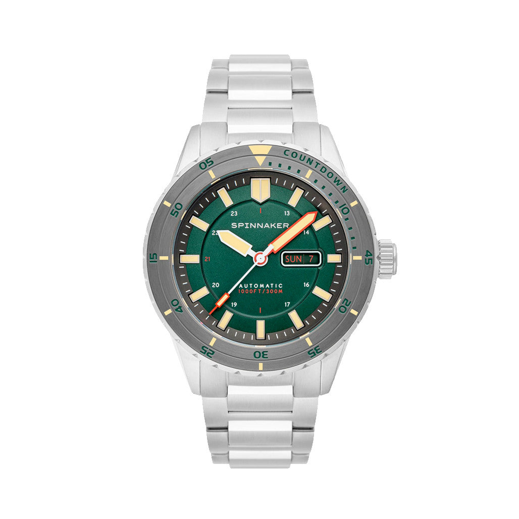 Spinnaker Hass Automatic Dive Watch with Kelp Green Dial #SP-5099