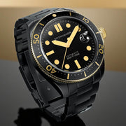 Spinnaker "Black and Gold" Croft Automatic Sable Shine #SP-5100-33