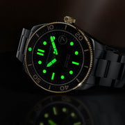 Spinnaker "Black and Gold" Croft Automatic Sable Shine #SP-5100-33