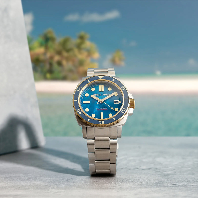 Spinnaker Hull Twilight Pearl Limited Edition Dive Watch #SP-5106-44