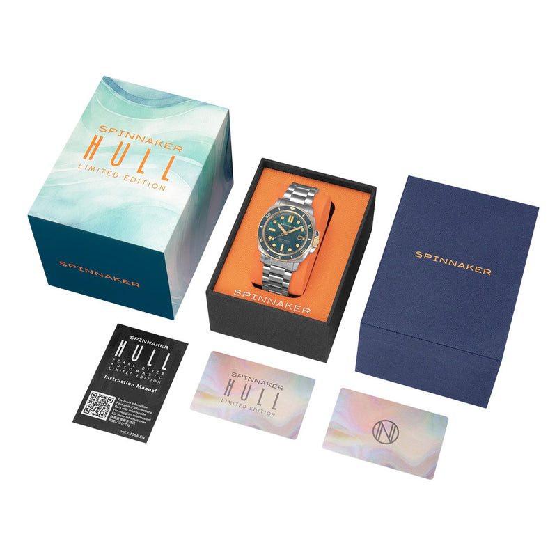 Spinnaker Hull Twilight Pearl Limited Edition Dive Watch #SP-5106-44