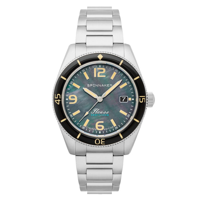 Spinnaker Fluess "Midnight Pearl" Limited Edition Automatic Diver #SP-5108-11 zoom