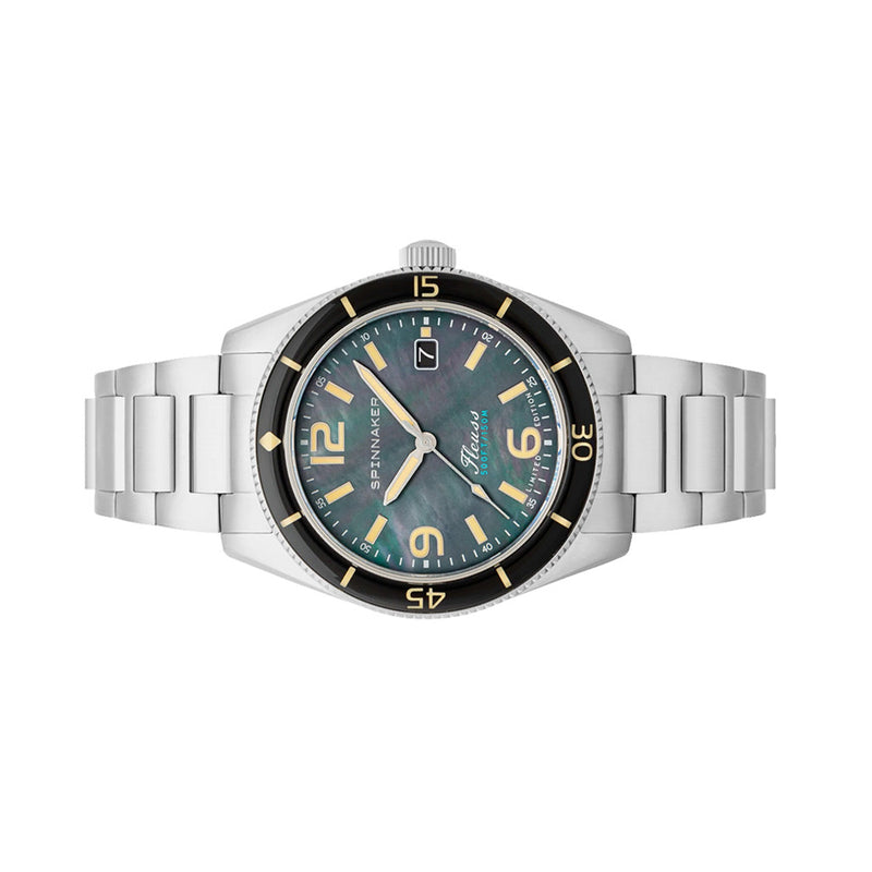 Spinnaker Fluess "Midnight Pearl" Limited Edition Automatic Diver #SP-5108-11 side