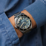Spinnaker Fluess "Midnight Pearl" Limited Edition Automatic Diver #SP-5108-11 wrist