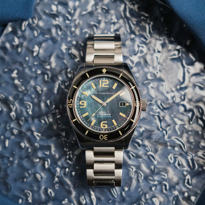 Spinnaker Fluess "Midnight Pearl" Limited Edition Automatic Diver #SP-5108-11 lifestyle