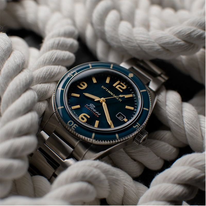 Spinnaker Fluess "Marine Pearl" Limited Edition Automatic Diver #SP-5108-22 lifestyle