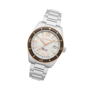 Spinnaker Fluess "White Pearl" Limited Edition Automatic Diver #SP-5108-33 tilt