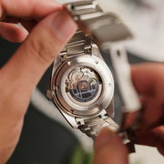 Spinnaker Fluess "White Pearl" Limited Edition Automatic Diver #SP-5108-33 back
