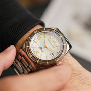 Spinnaker Fluess "White Pearl" Limited Edition Automatic Diver #SP-5108-33 lifestyle