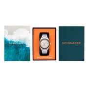Spinnaker Fluess "White Pearl" Limited Edition Automatic Diver #SP-5108-33 packaging