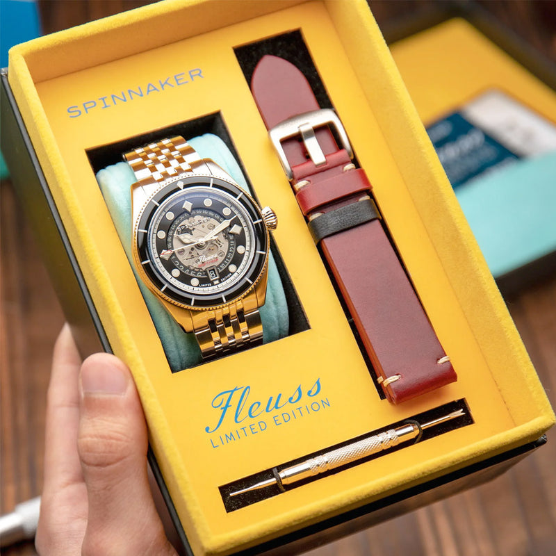 Spinnaker Fleuss Automatic Marlborough Ltd Edition with Storm Black Dial #SP-5116-11 box
