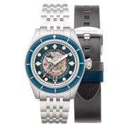 Spinnaker Fleuss Automatic Marlborough Ltd Edition with Teal Dial #SP-5116-22 extra strap