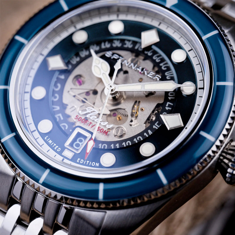 Spinnaker Fleuss Automatic Marlborough Ltd Edition with Teal Dial #SP-5116-22 lifestyle